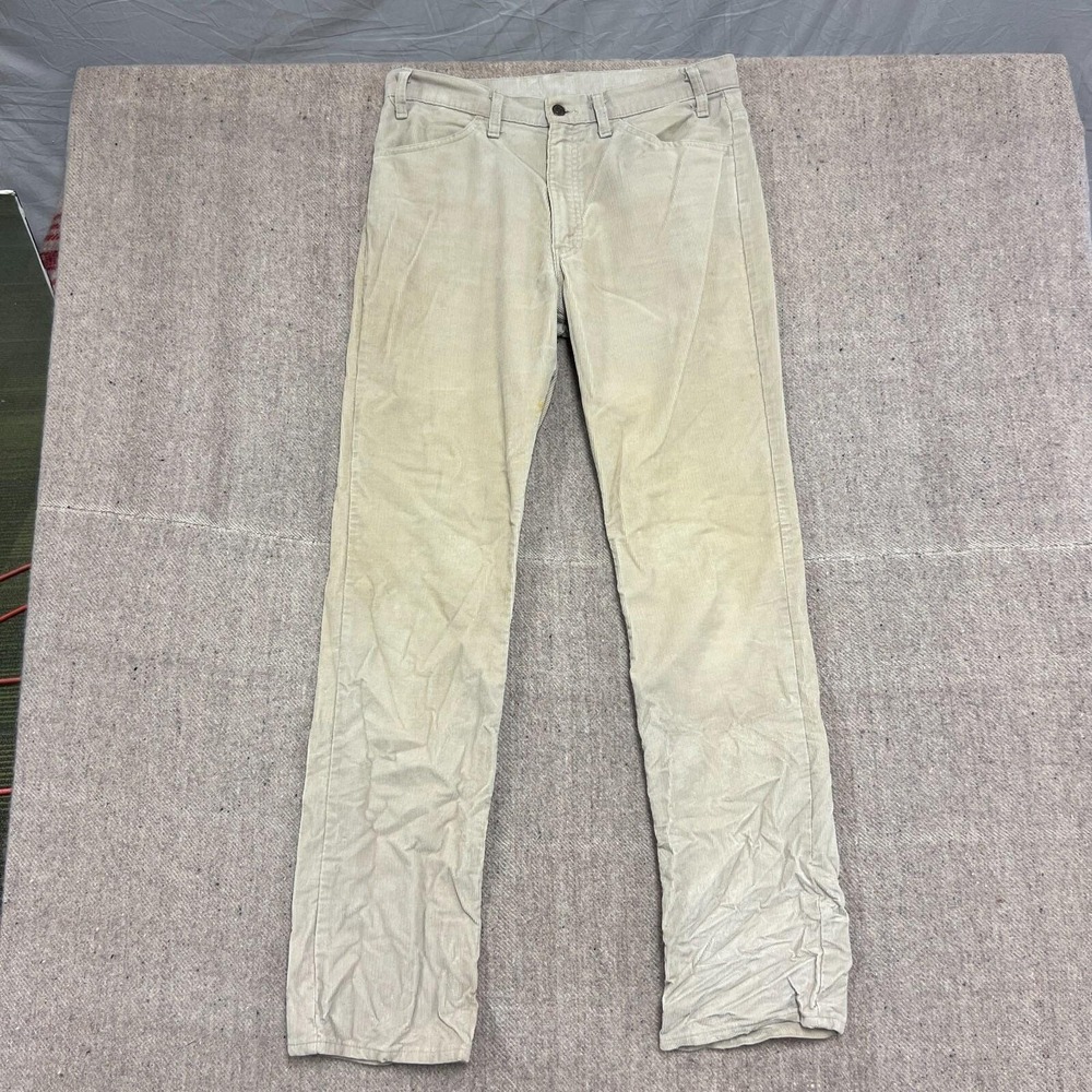 Vintage Levi's Corduroy Pants Mens 34x34 Beige 1980s USA‎